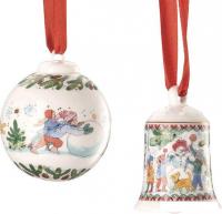 Елочная игрушка Hutschenreuther Christmas games Шар и Колокольчик 02480-727496-28620
