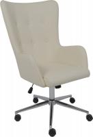 Офисное кресло AksHome Bella XL Chrome (Pegasso крем)