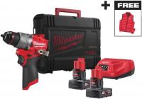 Ударная дрель-шуруповерт Milwaukee M12 FPD2MC-602X 4933499463 (с 2-мя АКБ, кейс)
