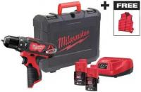 Ударная дрель-шуруповерт Milwaukee M12 BPDMC-202C 4933499465 (с 2-мя АКБ, кейс)