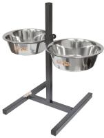 Подставка для мисок Zoonik 08868-2 (металлик, с мисками)