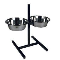 Подставка для мисок Zoonik 08822 (черный, с мисками)