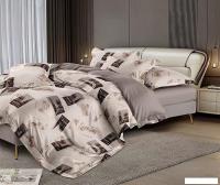 Постельное белье Реноме Евро Оливковая коллекция. Простыня на резинке УУ 2453 (поплин)