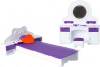 Аксессуары для кукольного домика Огонек Спальня Конфетти С-1331