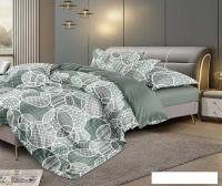 Постельное белье Реноме 2сп Оливковая коллекция. Простыня на резинке УУ 2461 (поплин)