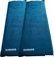 Самонадувающийся коврик Sundays ZC-SIM006 (5см, 2шт, синий)