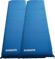 Самонадувающийся коврик Sundays ZC-SIM001-2 (10см, 2шт, синий)
