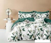 Постельное белье Реноме Евро Оливковая коллекция. Простыня на резинке УУ 3306 (поплин)