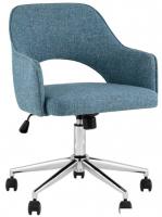 Офисное кресло Stool Group Кларк Clarkson Tweed Blue (рогожка, синий)