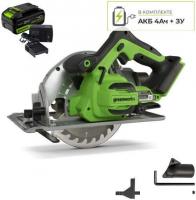Дисковая (циркулярная) пила Greenworks GD24CS 1500907CUB (с 1-им АКБ)