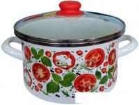 Кастрюля Сантэкс Томаты 1-2230112 (белый)