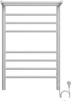 Полотенцесушитель TERMINUS Аврора П8 500х800 с полкой quick touch RAL 9003 (матовый белый)