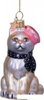 Елочная игрушка Vondels Котик в берете 1227000085038