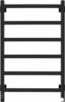 Полотенцесушитель Granula Квадро 50x80 (терморегулятор с таймером слева, черный матовый)