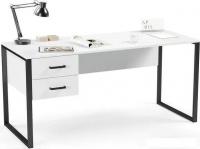 Стол Soma Slava 160x66 (белый/черный)