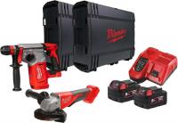 Milwaukee M18 BLPP2G-502X 4933498575 (перфоратор, болгарка, 2 АКБ, кейс)
