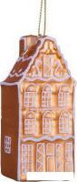 Елочная игрушка Vondels Амстердамский пряничный домик 3212830090015 (золотой)