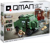 Конструктор Qman Вторая мировая война. Бронемашина 21023 9672999 (492 эл)