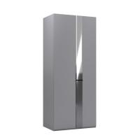 Шкаф распашной Кастанье Дезире-2 2-ух створчатый (серый)