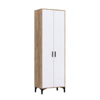 Шкаф распашной Кастанье Кантри ШК 90.2 (белый/дуб крафт)