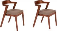 Стул с подлокотниками TetChair Versa мягкое сиденье (2шт, коричневый)
