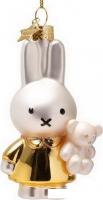 Елочная игрушка Vondels Миффи в золотом платье с игрушкой 4250101111310