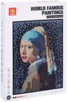 Конструктор Wange Картина Девушка с жемчужной сережкой 143659 (3262эл)