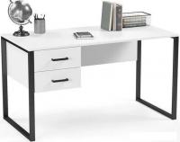 Стол Soma Slava 135x66 (белый/черный)