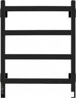 Полотенцесушитель Granula Квадро 40x60 (терморегулятор с таймером слева, черный матовый)