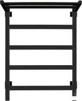 Полотенцесушитель Granula Квадро 50x60 с полкой (терморегулятор, черный матовый)