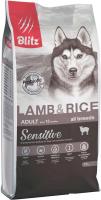 Сухой корм для собак Blitz Pets Sensitive Adult Lamb & Rice 4204 (15 кг)