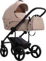 Универсальная коляска BEBETTO Magnum Light SE 2в1 (08, светло-бежевый/черная рама)