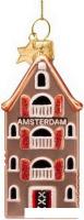 Елочная игрушка Vondels Амстердамский домик 2250999090010 (золотой)