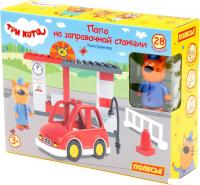 Конструктор Полесье Три кота. Папа на заправочной станции 77520