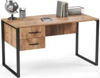 Стол Soma Slava 135x66 (дуб крафт золотой/черный)