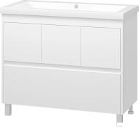 Misty Тумба с умывальником Алиса 100 Э-Али01100-0112Я+10.150.01000.001 (напольная)