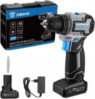 Дрель-шуруповерт Deko Sharker 20V PRO 084-1035 (с 2-мя АКБ, кейс)