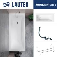 Ванна Lauter Estelle 140 21206040 (с каркасом и сифоном 21Y31000 хром)