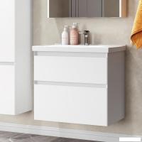 Belux Тумба под умывальник Киото НП 100-02 (1, белый глянцевый)