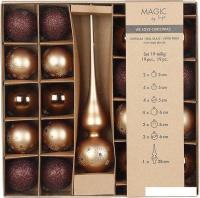 Елочная игрушка Inge's Christmas One-Two-Tree! 40563P416 (19пр, медный)