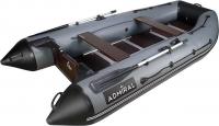 Моторно-гребная лодка Адмирал АМ-380 (серый/черный)