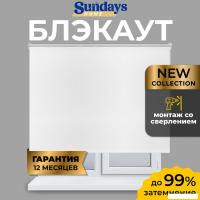 Рулонные шторы Sundays Home LM 167-01 120х170 (белый)