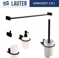 Набор аксессуаров для ванной Lauter 21SH2062 + 21SH42092 + 21SH2092 + 21SH42012 + 21SH212 (Matt Blac