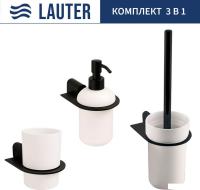 Набор аксессуаров для ванной Lauter 21SH2062 + 21SH42092 + 21SH212 (Matt Black, 3 предмета)