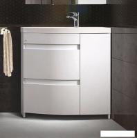 Belux Тумба под умывальник Токио Н 80-02 (1, белый глянцевый,левый)