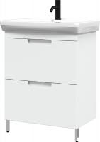 Belux Тумба под умывальник Мадейра Н 65-02 (1, белый глянцевый)