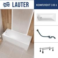 Ванна Lauter Amelia 140 21204040 (с ножками и сифоном 21Y32002 белый)