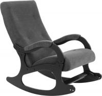 Кресло-качалка Mio Tesoro Бастион-32 (велюр графит/черный)