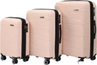 Комплект чемоданов Pride РР-201 (3шт, кремовый)