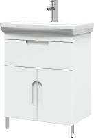 Belux Тумба под умывальник Мадейра Н 65-01 (1, белый глянцевый)